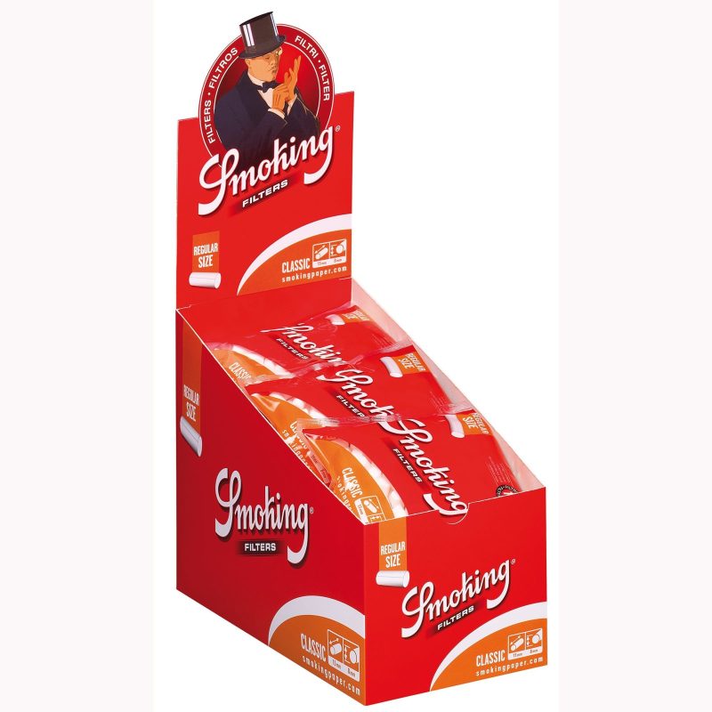 SMOKING FILTRI REGULAR SIZE 8MM (BUSTA) 100pz x25 (imposta di consumo € 9,00)