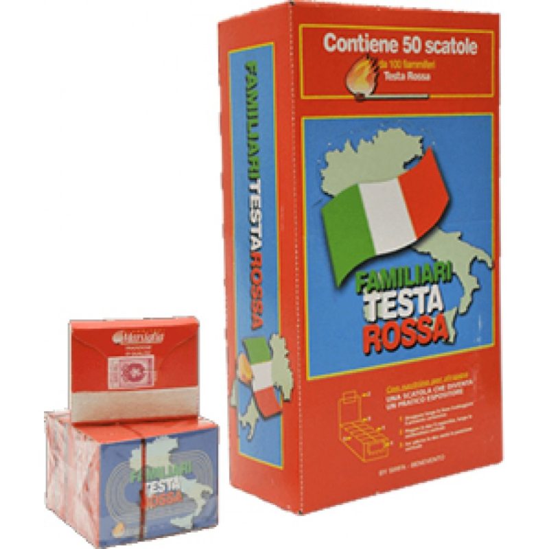 FIAMMIFERI MARSIGLIA FAMILIARI TESTA ROSSA S/100 x50