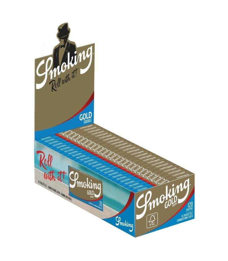 SMOKING GOLD CARTINA DOUBLE ULTRASOTTILE (CORTA DOPPIA) x25 (imposta di consumo € 10,80)