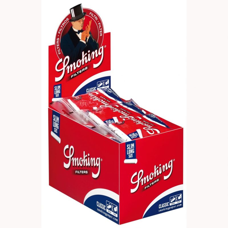 SMOKING FILTRI SLIM LONG SIZE 6MM BUSTA 120pz x30 (imposta di consumo € 12,96)