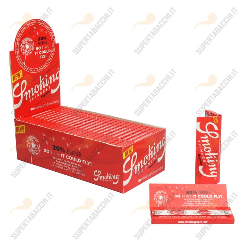SMOKING THINNEST CARTINA REGULAR X50 (imposta di consumo € 10,80)