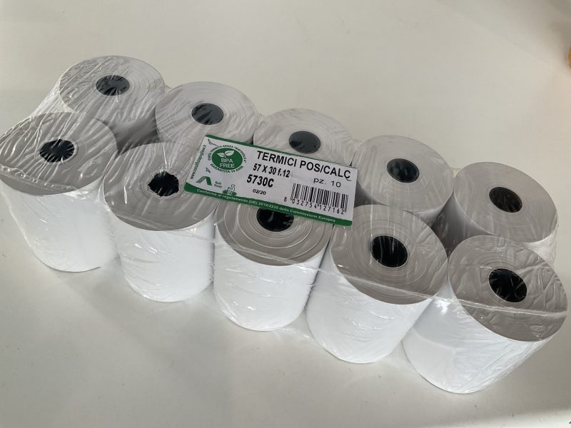 ROTOLO TERMICO PER POS 57x30 m. x10 (diam.48mm)