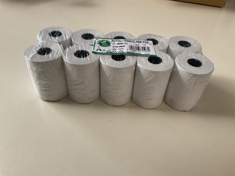 ROTOLO TERMICO PER POS 57x20 m. x10 (diam.40 mm)