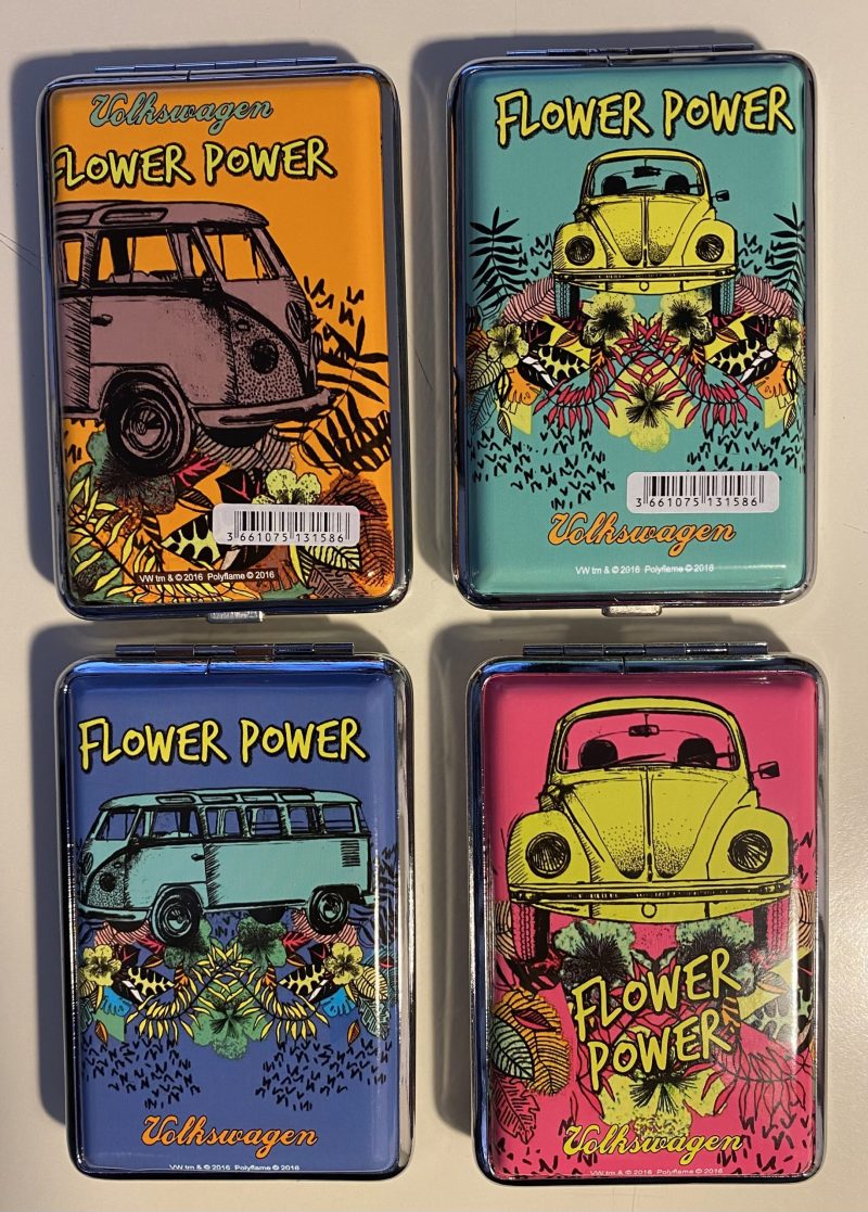 PORTA SIGARETTE CHAMP METALLO FLOWER POWER