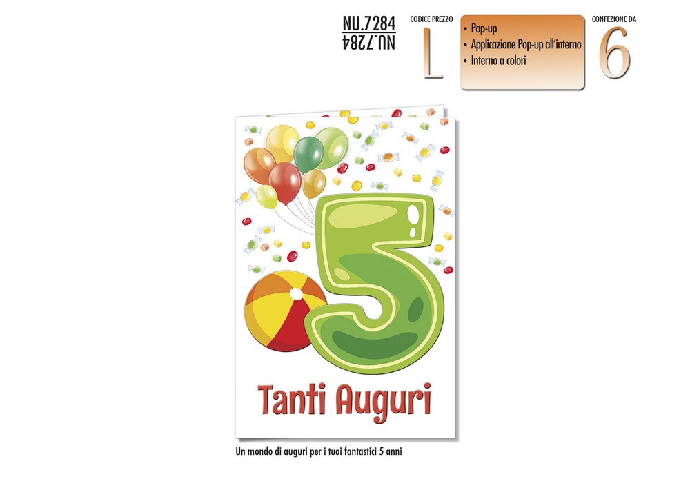Numeri 5 anni