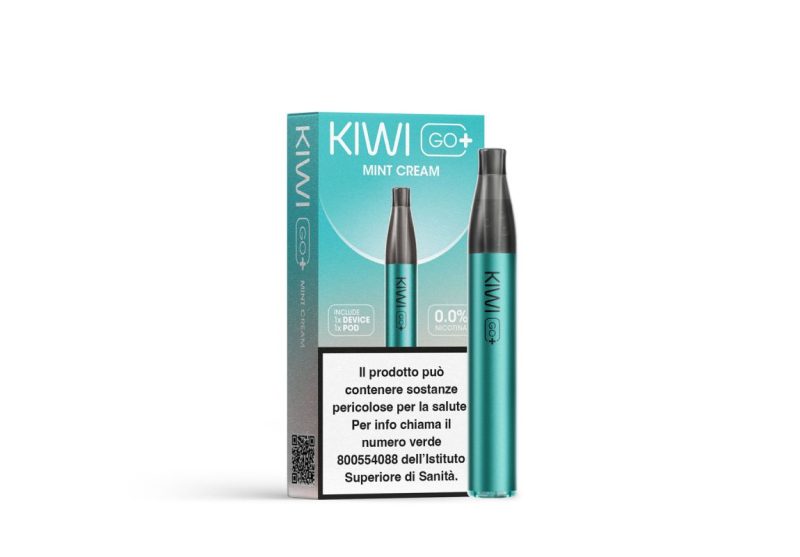 KIWI GO + STARTER KIT-MINT CREAM 0 NICOTINA (imposta di consumo  0,20)