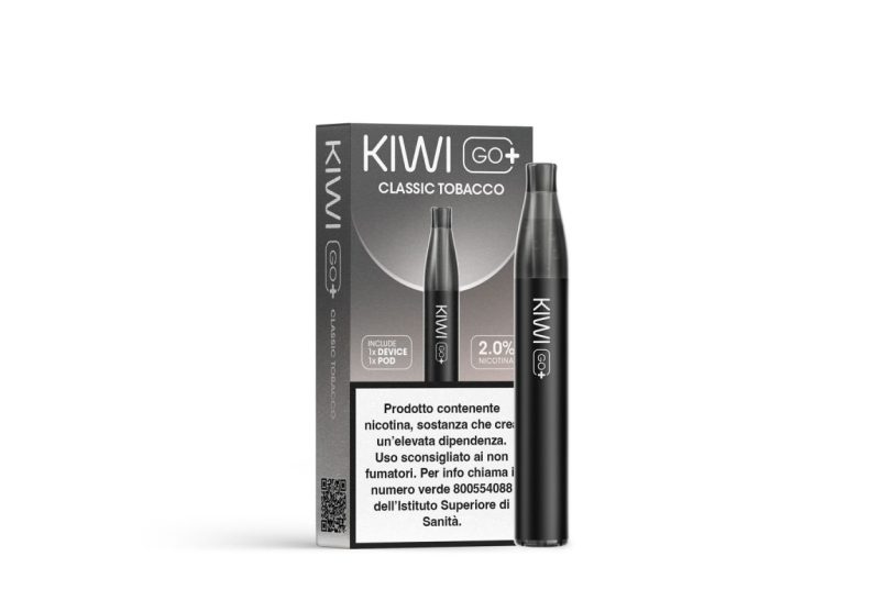 KIWI GO + STARTER KIT-CLASSIC TOBACCO 20 NICOTINA(imposta di consumo  0,29)