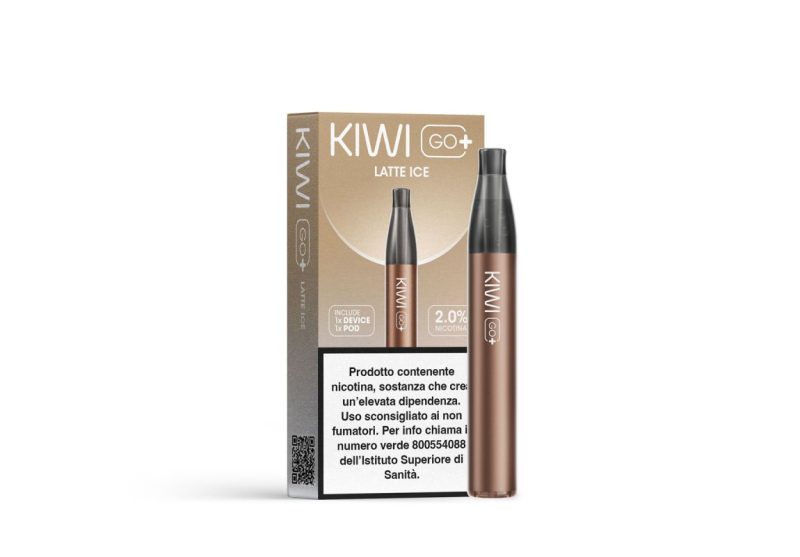 KIWI GO + STARTER KIT-LATTE ICE 20 NICOTINA (imposta di consumo  0,29)