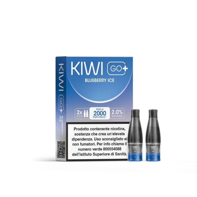 KIWI GO + POD BLUEBERRY ICE 20 NICOTINA (imposta di consumo  0,58)