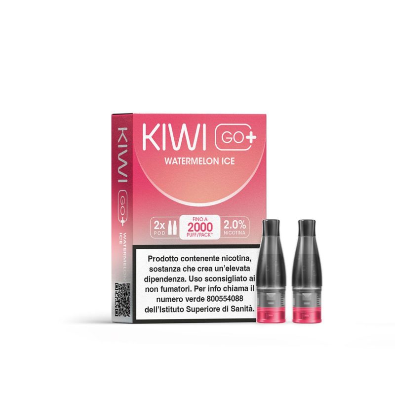 KIWI GO + POD WATERMELON ICE 20 NICOTINA (imposta di consumo  0,58)