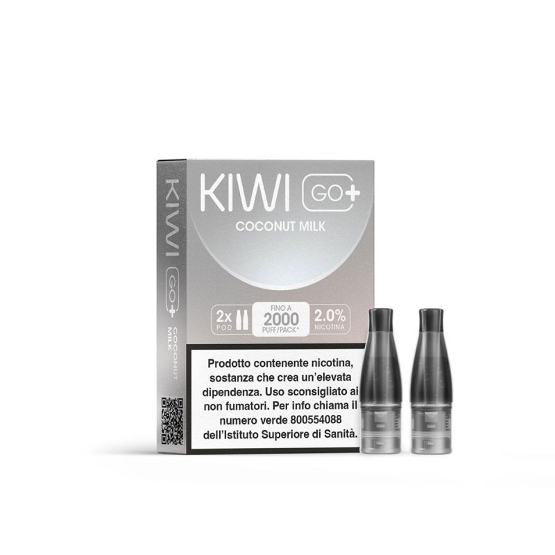 KIWI GO + POD COCONUT MILK 20 NICOTINA (imposta di consumo  0,58)