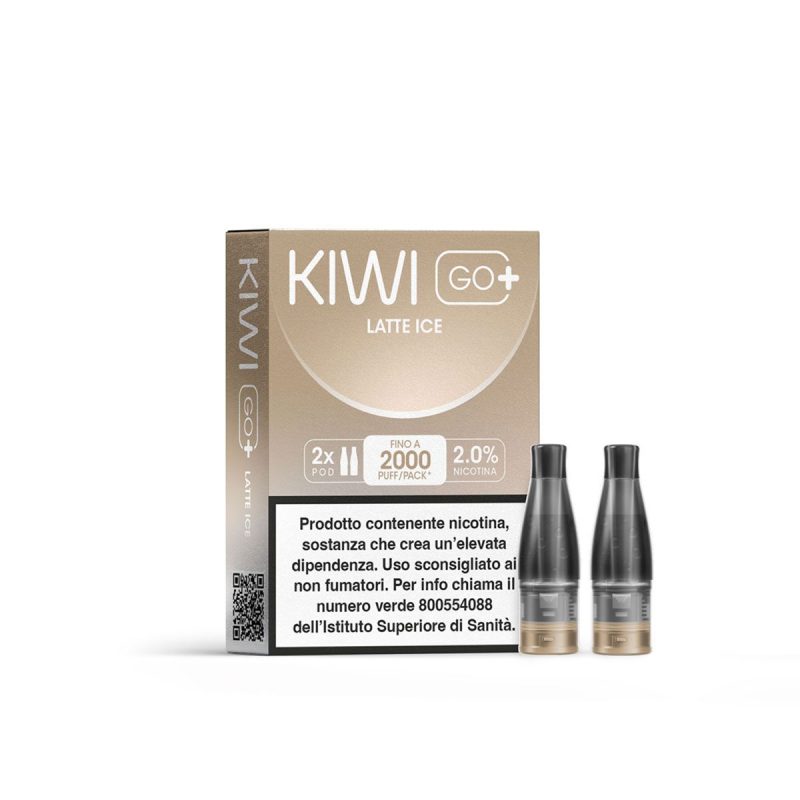 KIWI GO + POD LATTE ICE 20 NICOTINA (imposta di consumo  0,58)