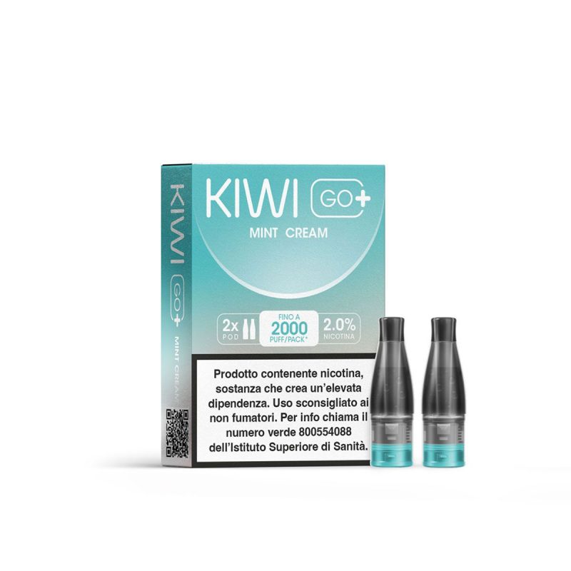 KIWI GO + POD MINT CREAM 20 NICOTINA (imposta di consumo  0,58)