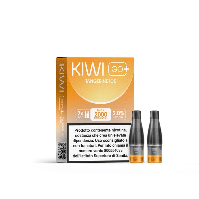 KIWI GO + POD TANGERINE ICE 20 NICOTINA (imposta di consumo  0,58)