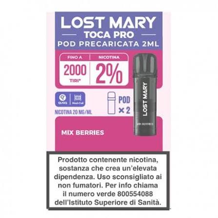 PLN016111 LOST MARY TOCA POD PRO MIX BERRIES 20 NICOTINA